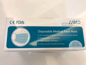 JJMD 3-ply Disposable Face Masks