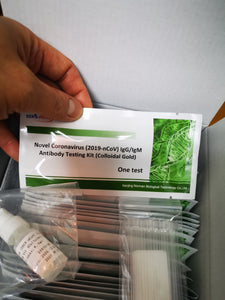 Coronavirus (2019-nCoV) IgG/IgM Antibody Testing Kit (Colloidal Gold)